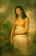 John Webber The Tahitian Princess Poedua, the daughter of Orio, Chief of Raiatea Spain oil painting artist